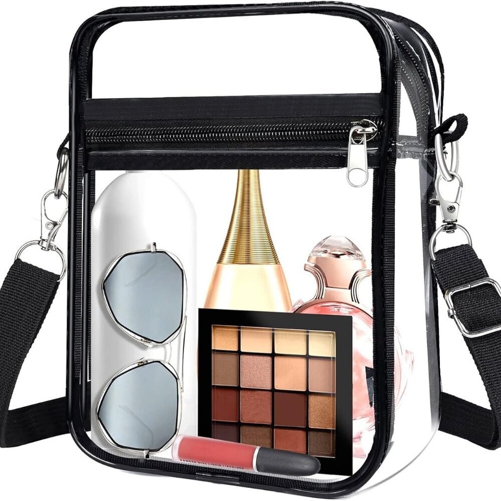 Clear Bag Stadium Approved,Clear Crossbody Purse Bag, with Adjustable Shoulder S